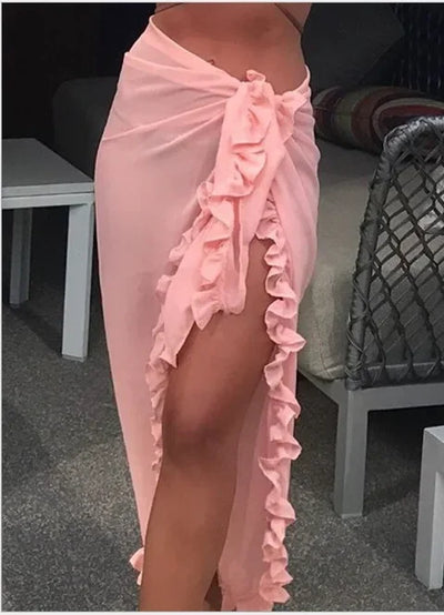 JULIET | RUFFLE WRAP BEACH SKIRT