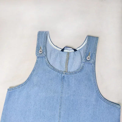 JEMMA | SLEEVELESS POCKET DENIM DRESS
