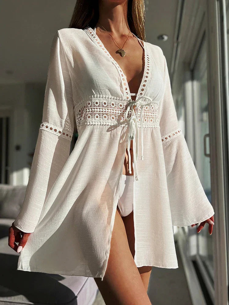SERENA | CROCHET WAIST BEACH COVER-UP