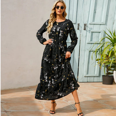 MILA | LONG-SLEEVE FLORAL MAXI