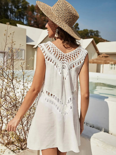 BIANCA | CROCHET NECK BEACH DRESS