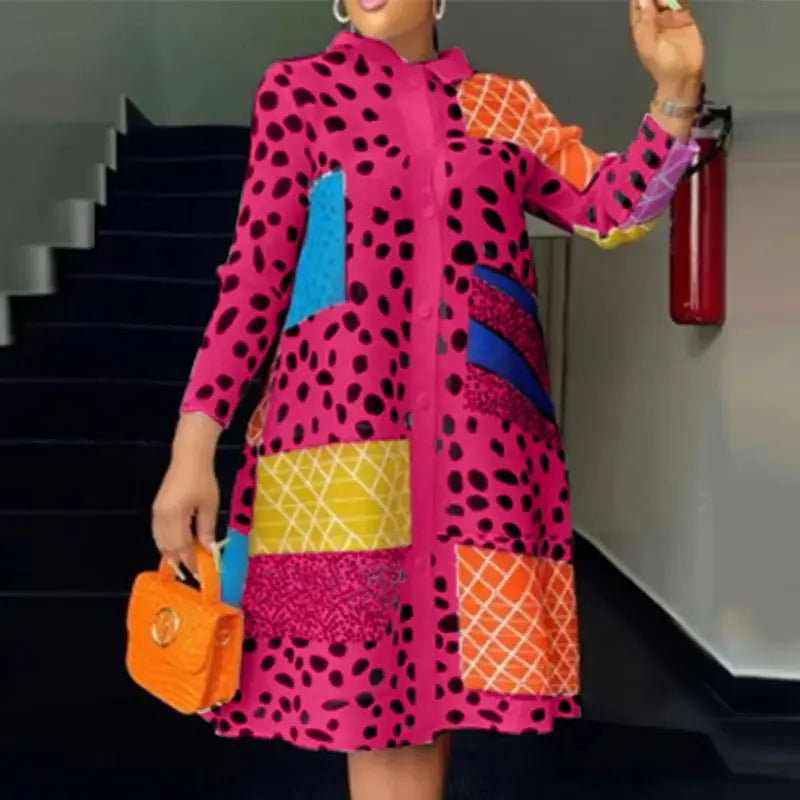 LANA | COLORBLOCK PATCHWORK DRESS