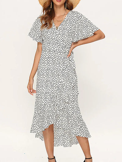 PAIGE | WRAP RUFFLE MIDI