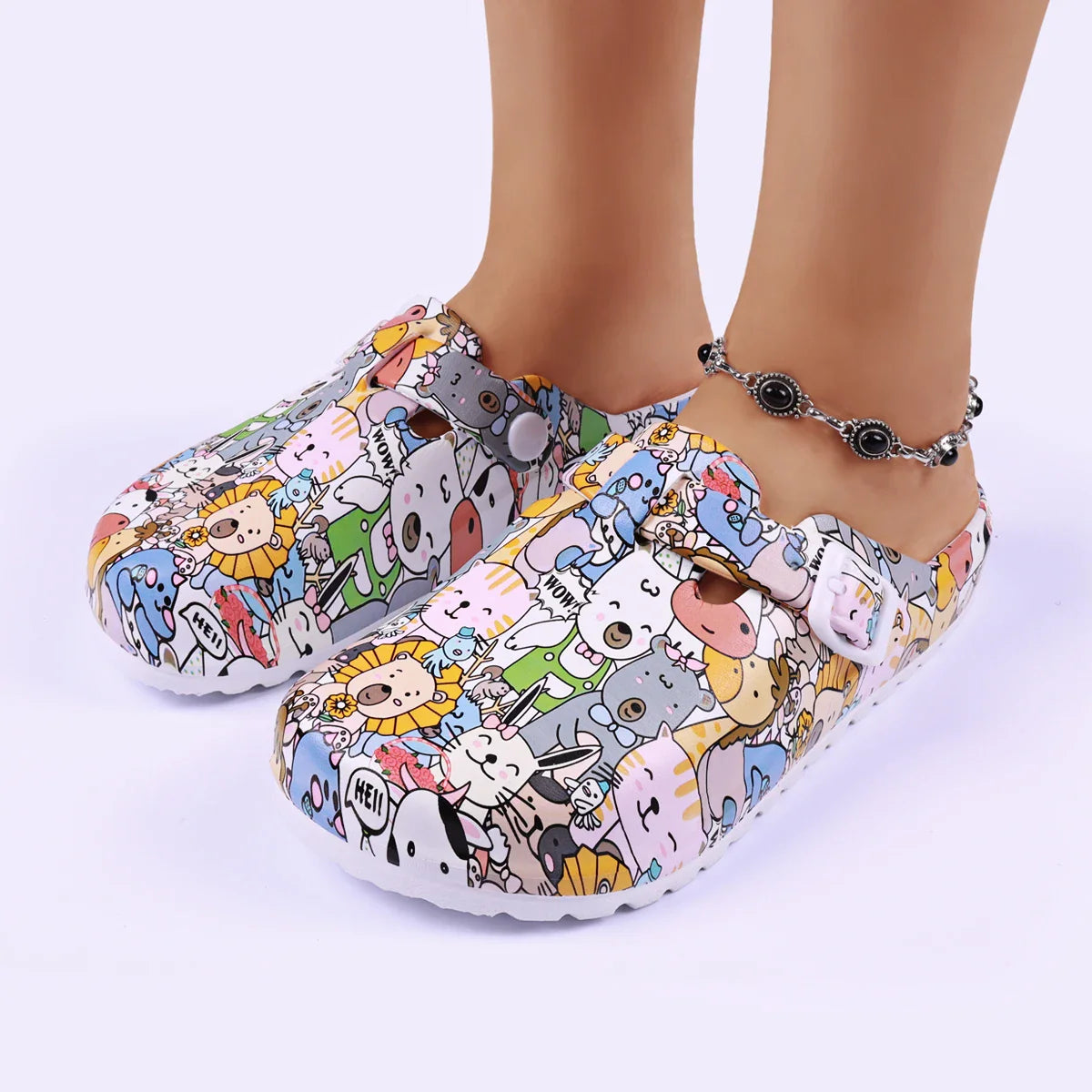 SAMARA | ANIMAL PRINT GARDEN CLOGS