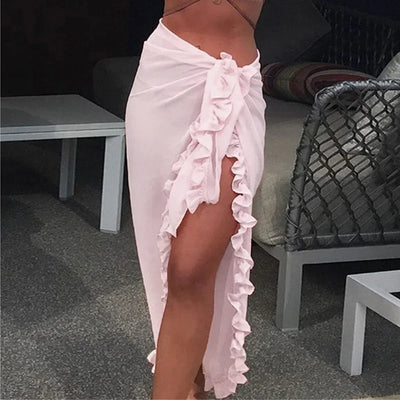 JULIET | RUFFLE WRAP BEACH SKIRT