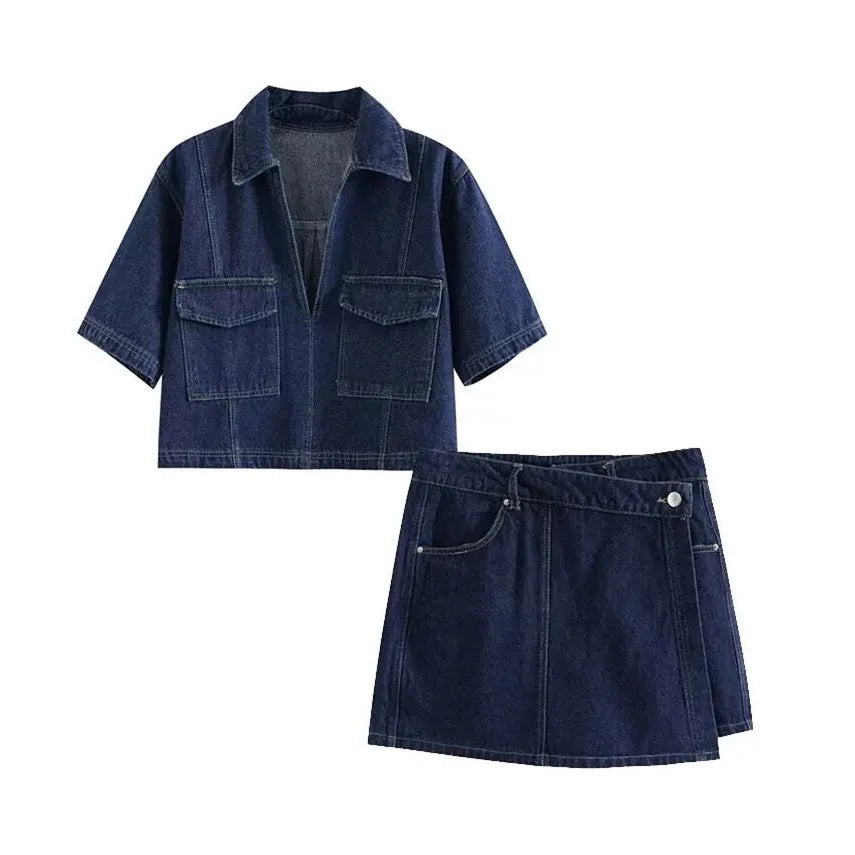 SIENNA | DENIM SKIRT SET