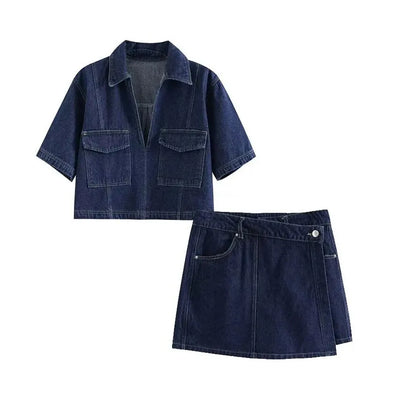SIENNA | DENIM SKIRT SET