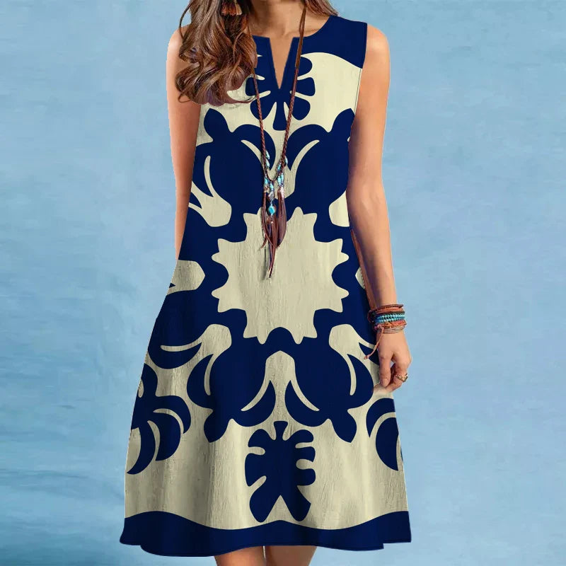 LEONA | CONTRAST MIDI DRESS
