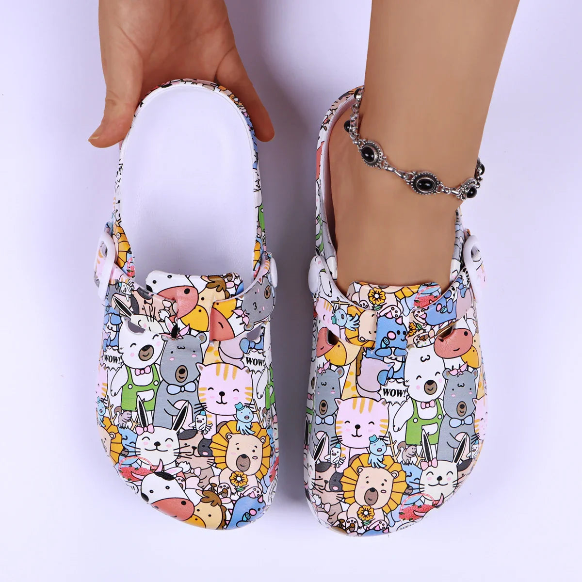 SAMARA | ANIMAL PRINT GARDEN CLOGS