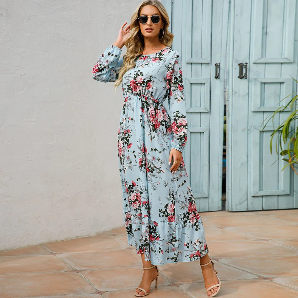 MILA | LONG-SLEEVE FLORAL MAXI