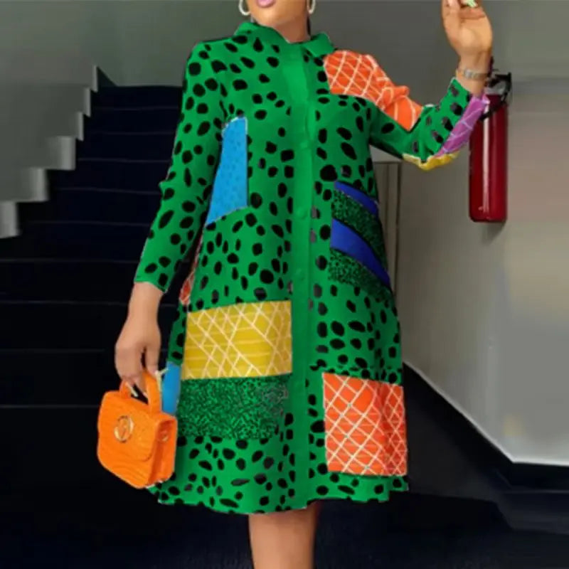 LANA | COLORBLOCK PATCHWORK DRESS