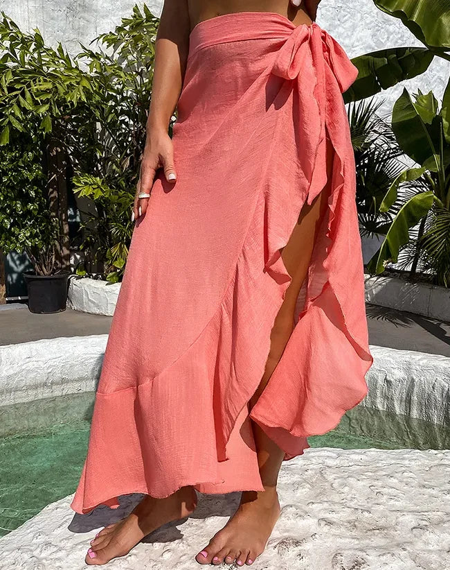 ELISE | TIE WAIST BEACH SKIRT