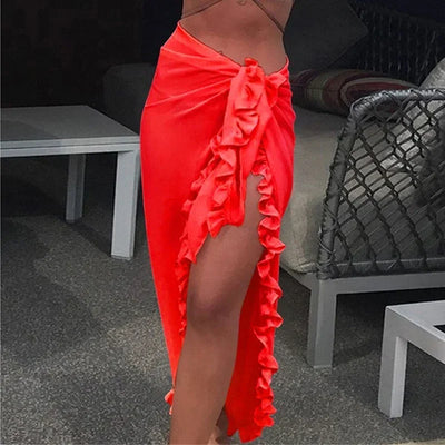 JULIET | RUFFLE WRAP BEACH SKIRT