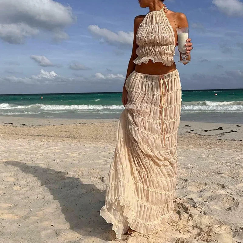 MARA | BEACH MAXI SKIRT SET
