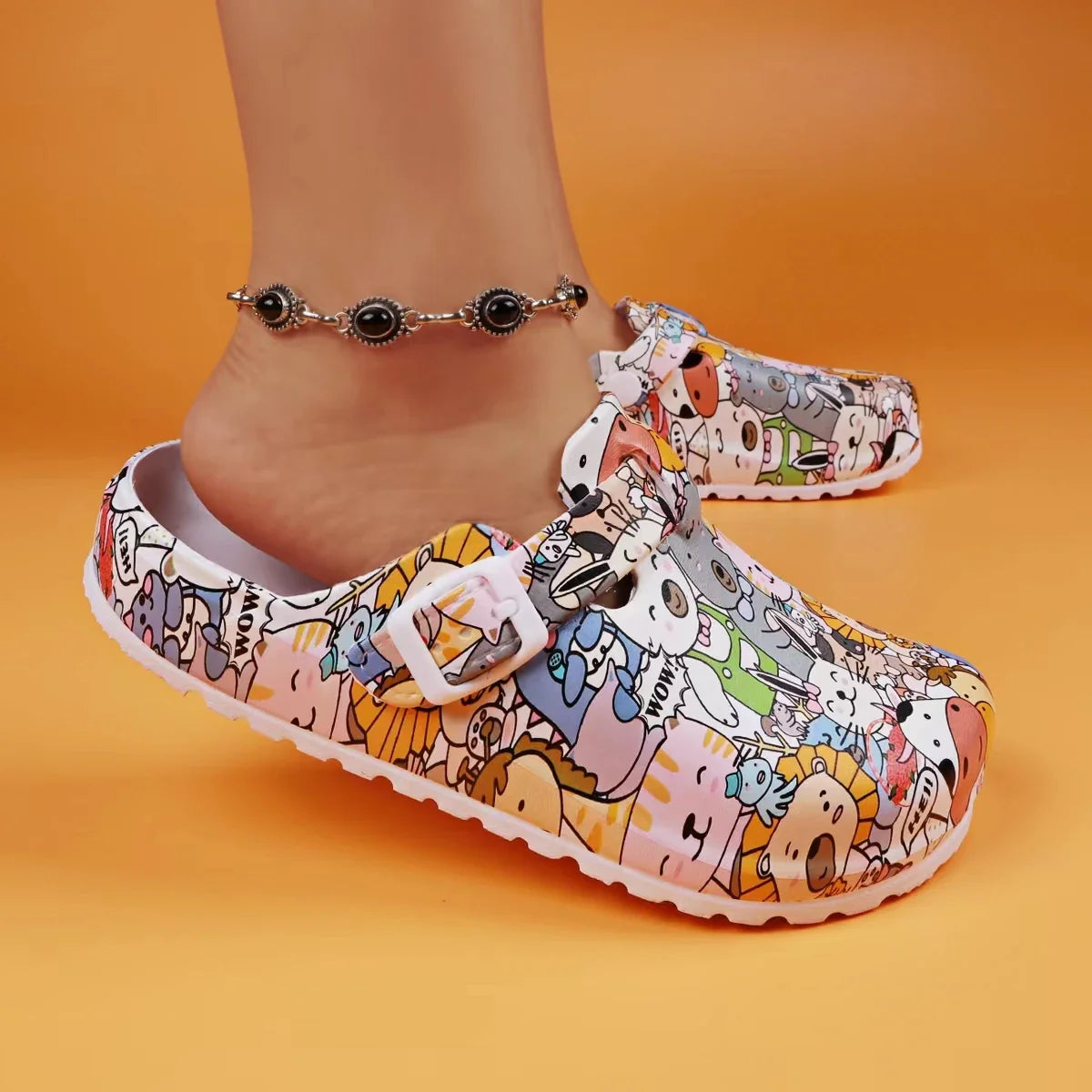 SAMARA | ANIMAL PRINT GARDEN CLOGS