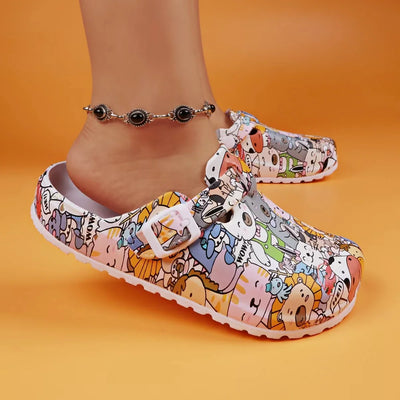 SAMARA | ANIMAL PRINT GARDEN CLOGS