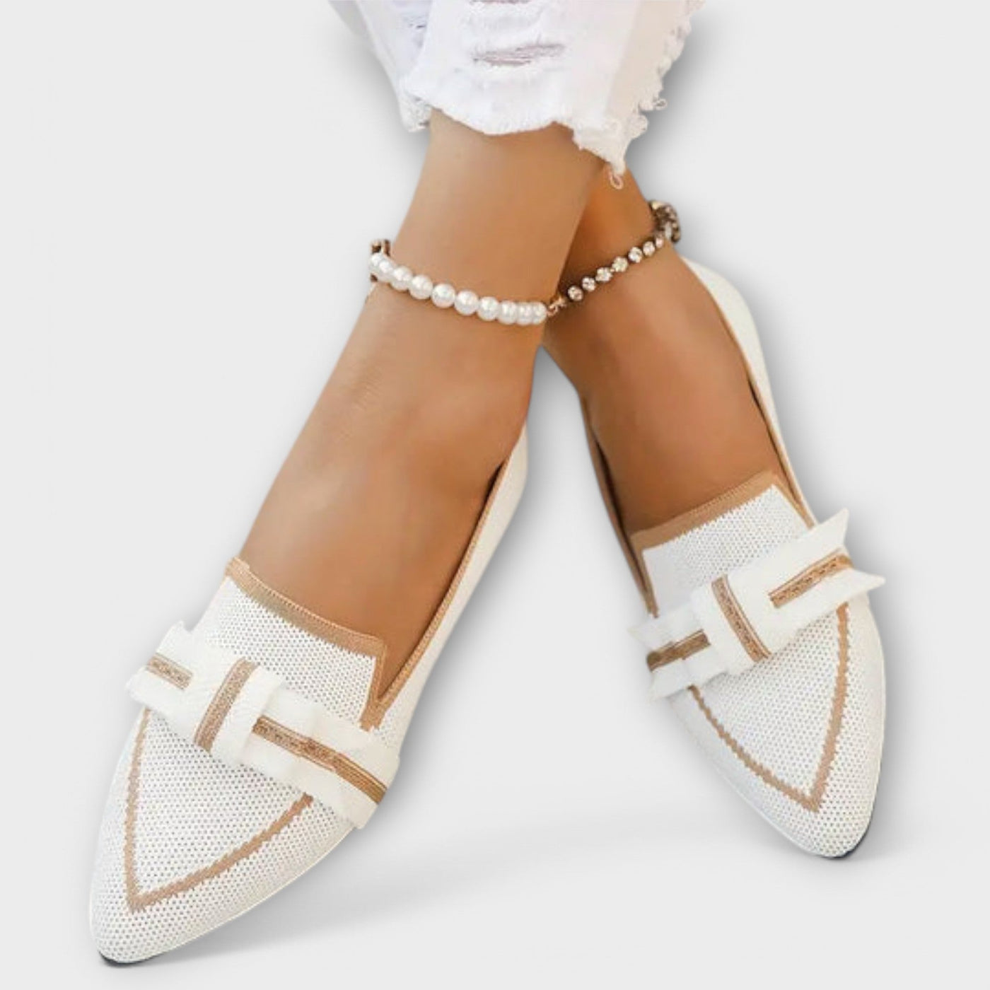 CAMILLE | CONTRAST BOW LOAFERS