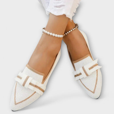 CAMILLE | CONTRAST BOW LOAFERS