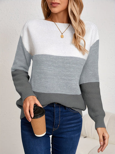 MILA | COLORBLOCK KNIT SWEATER