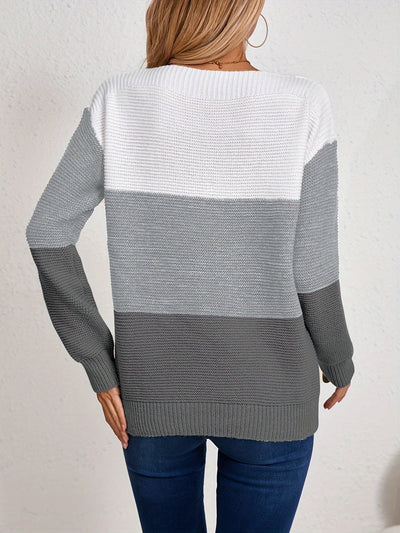 MILA | COLORBLOCK KNIT SWEATER