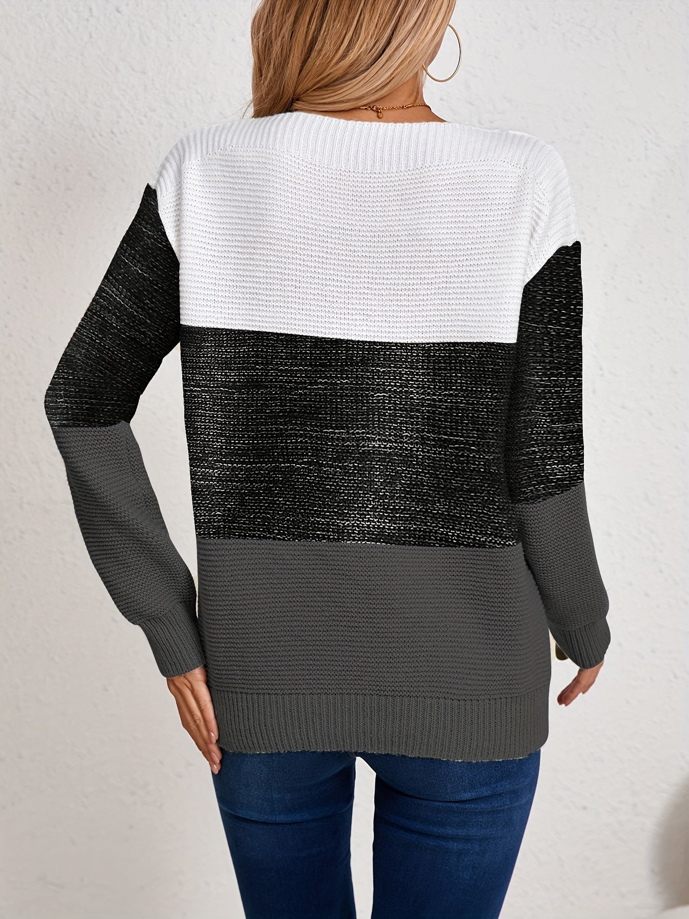 MILA | COLORBLOCK KNIT SWEATER