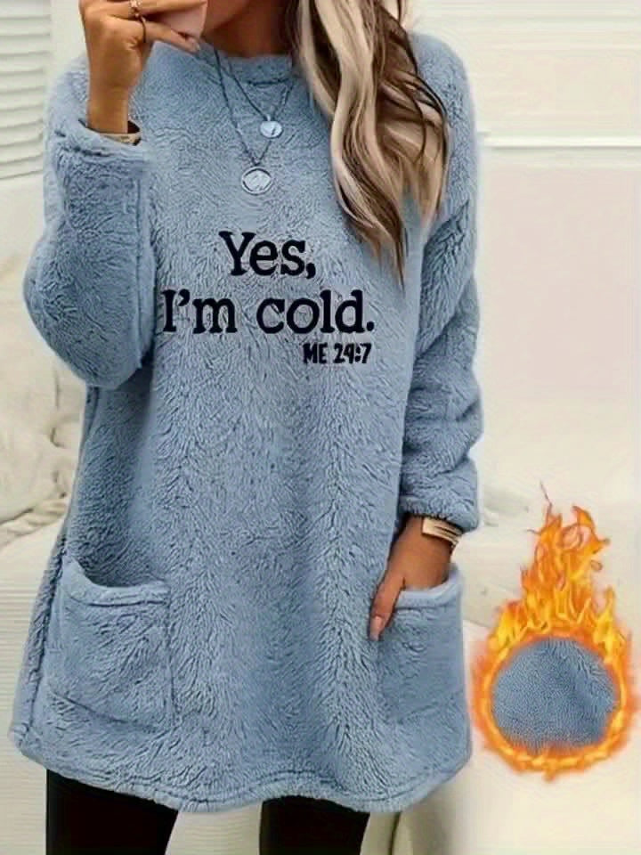 NORRA | COZY SLOGAN PULLOVER