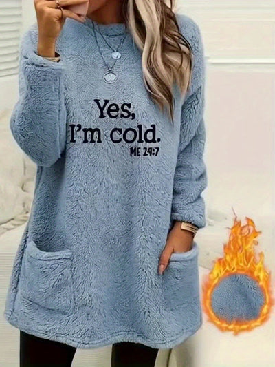 NORRA | COZY SLOGAN PULLOVER