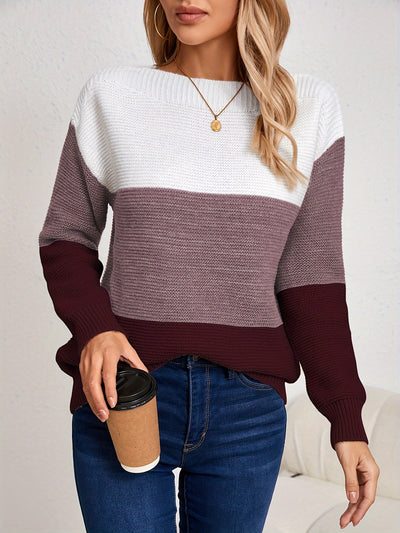 MILA | COLORBLOCK KNIT SWEATER