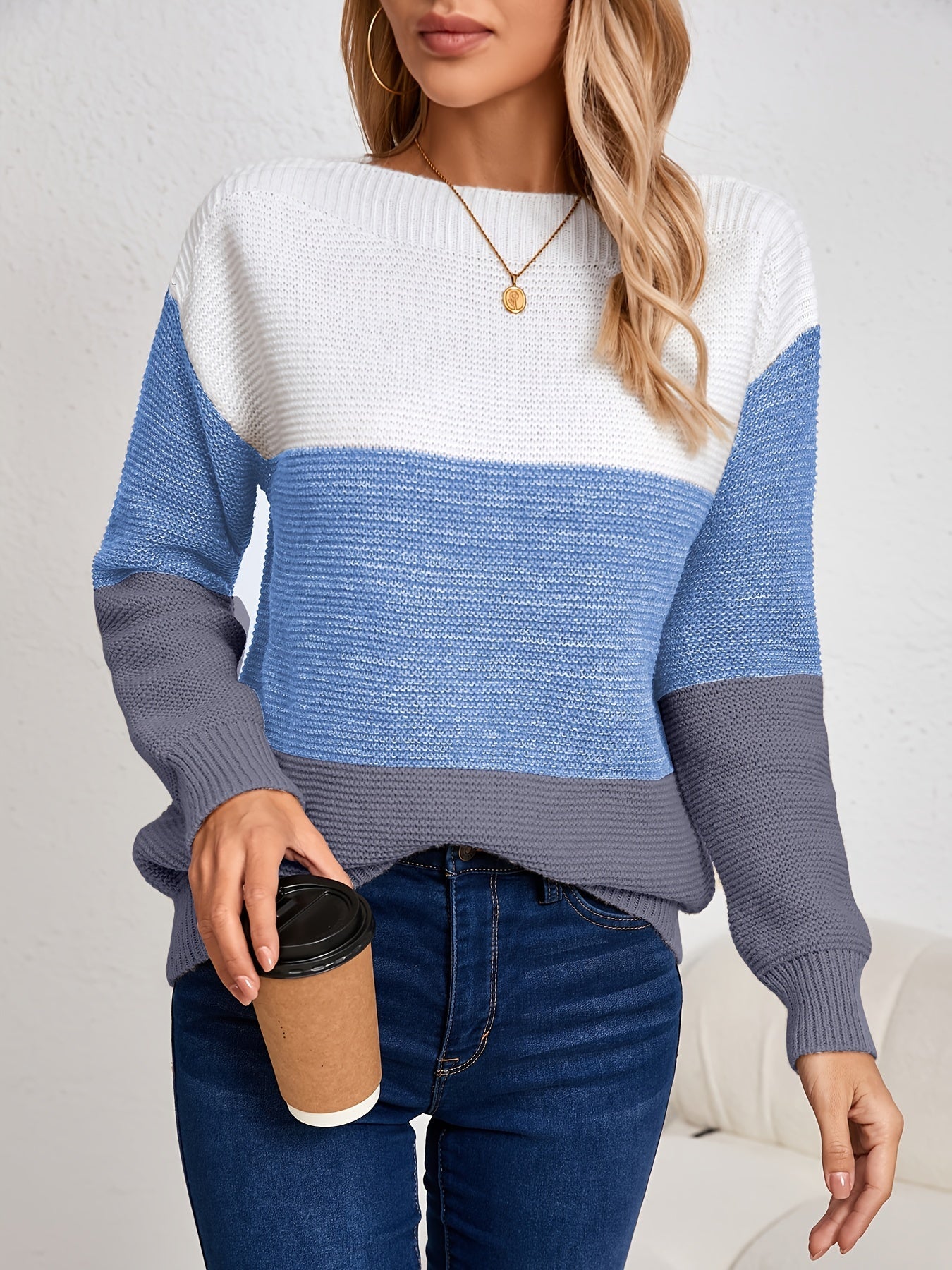 MILA | COLORBLOCK KNIT SWEATER