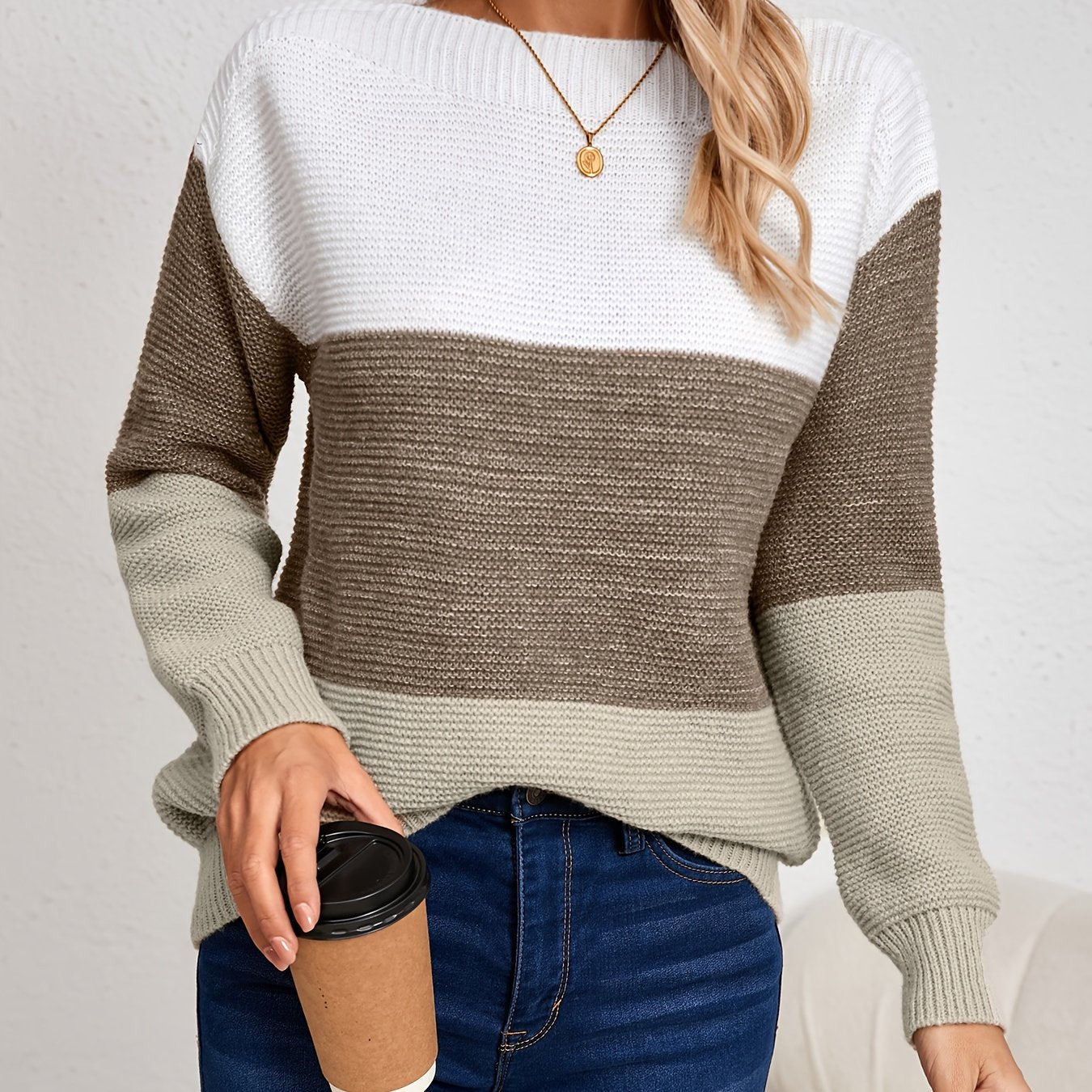 MILA | COLORBLOCK KNIT SWEATER