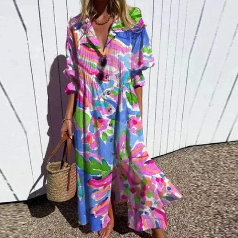 ODESSA | BOHO TUMMY COVERING DRESS