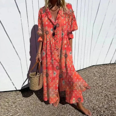 ODESSA | BOHO TUMMY COVERING DRESS