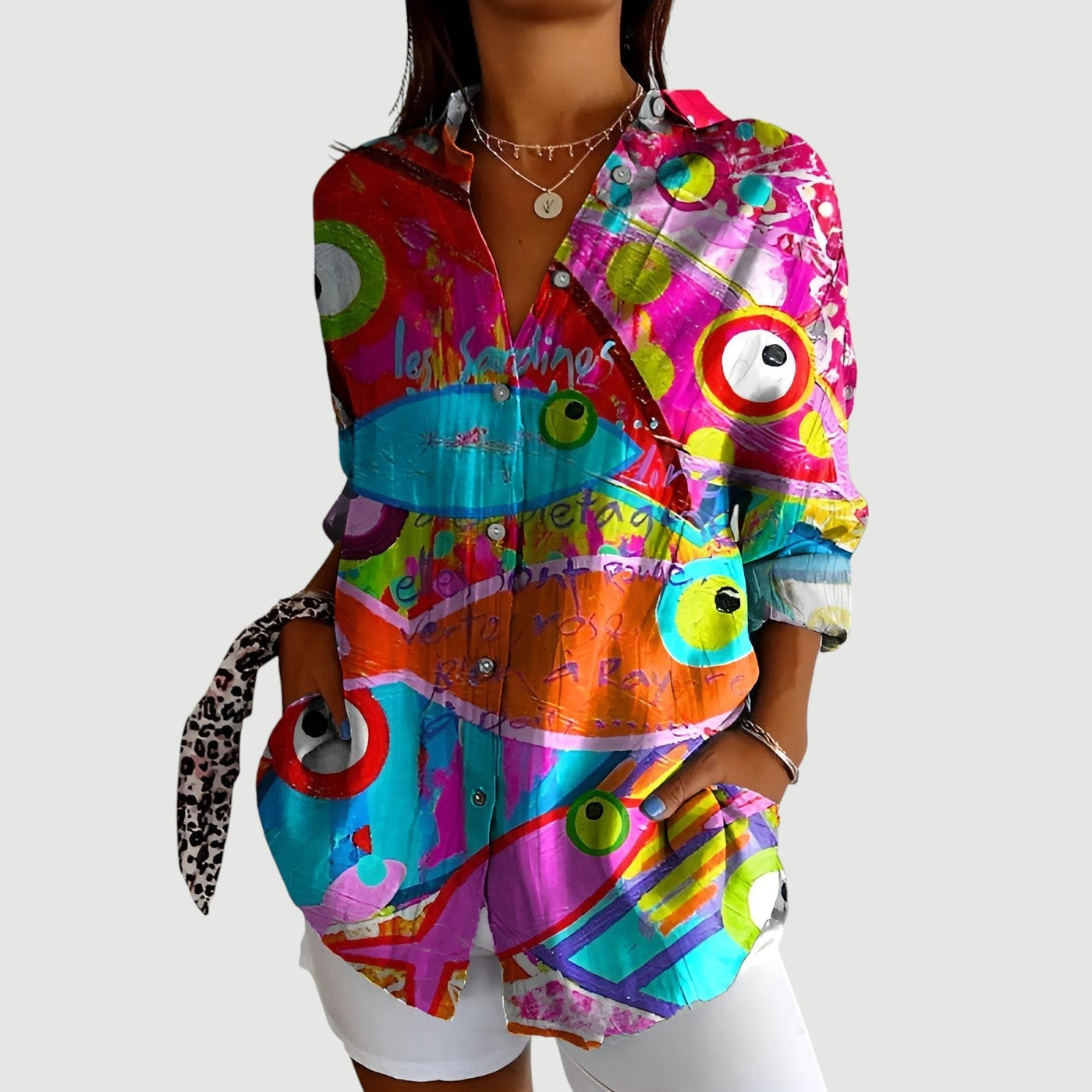 MIRA | GRAFFITI POP BLOUSE