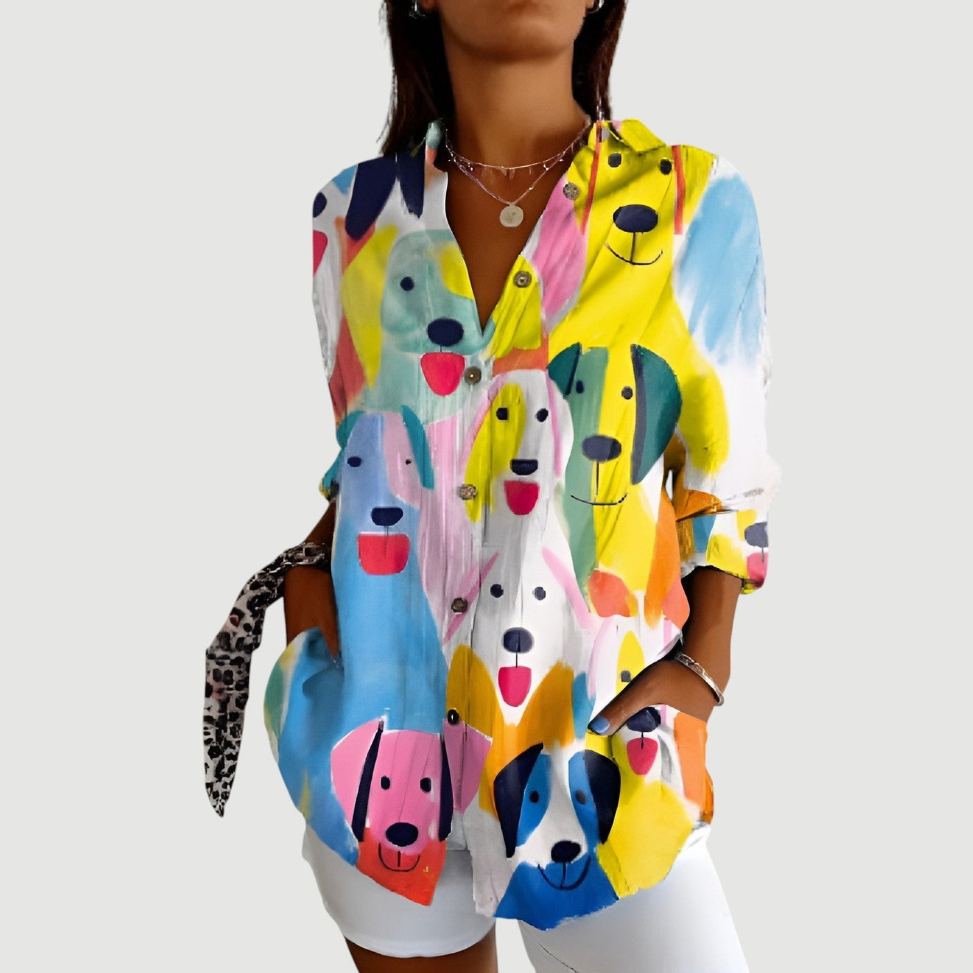 SAVANNAH | COLORFUL DOG BLOUSE
