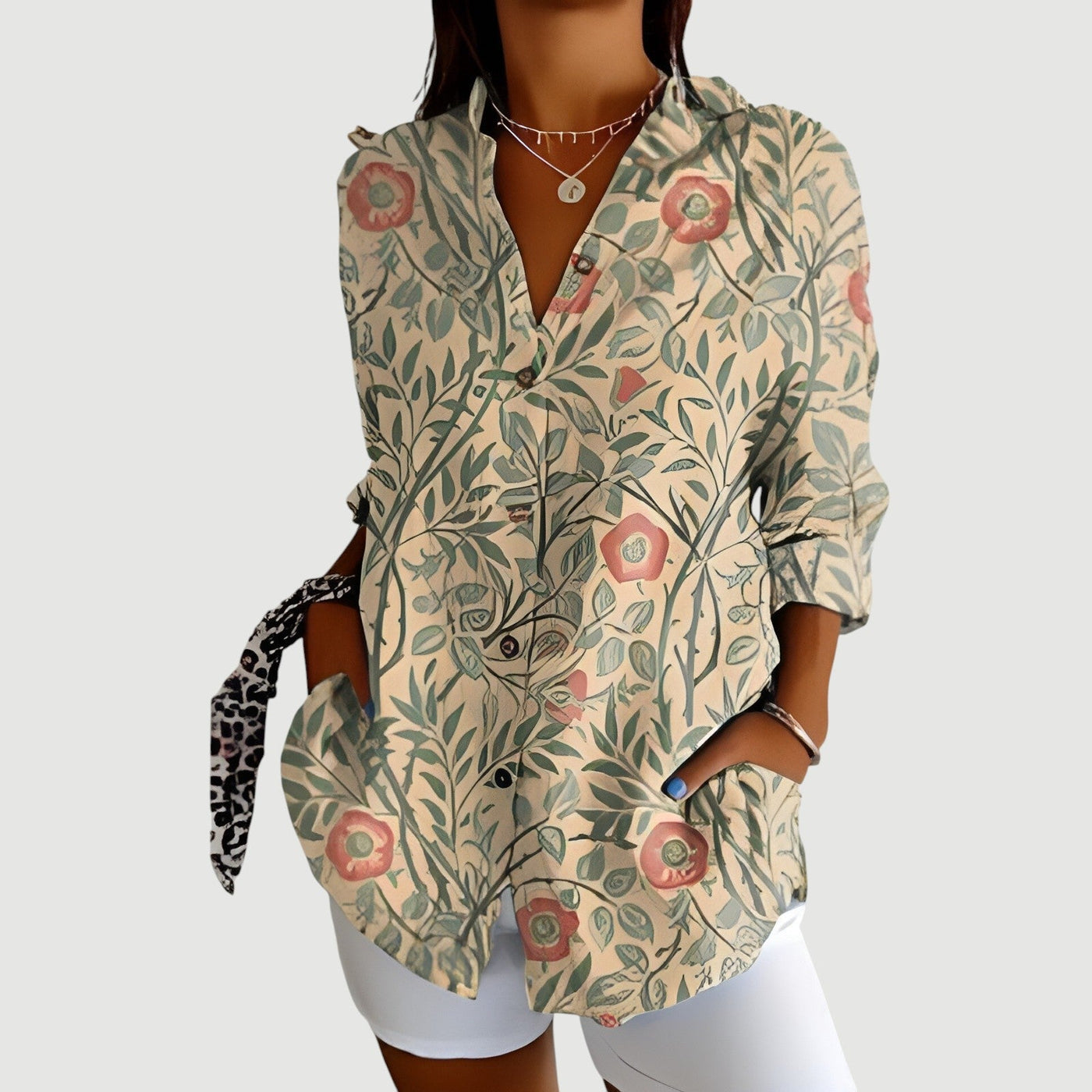 OPHELIA | BOTANICAL VINE BLOUSE