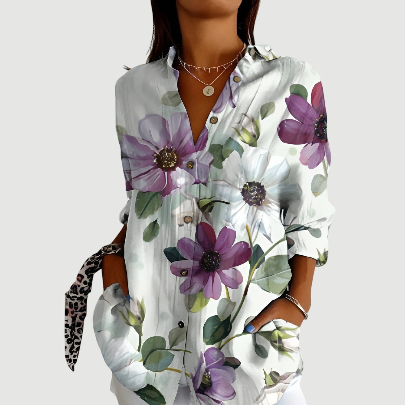 MAEVE | LAVENDER BLOOM BLOUSE