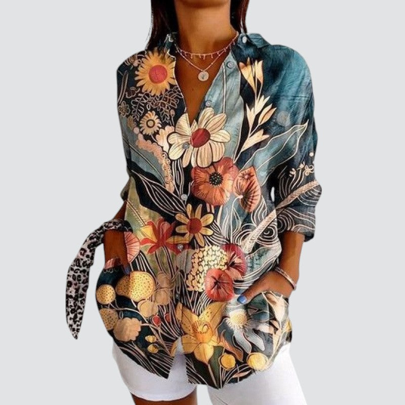 MARIGOLD | VINTAGE FLORAL BLOUSE