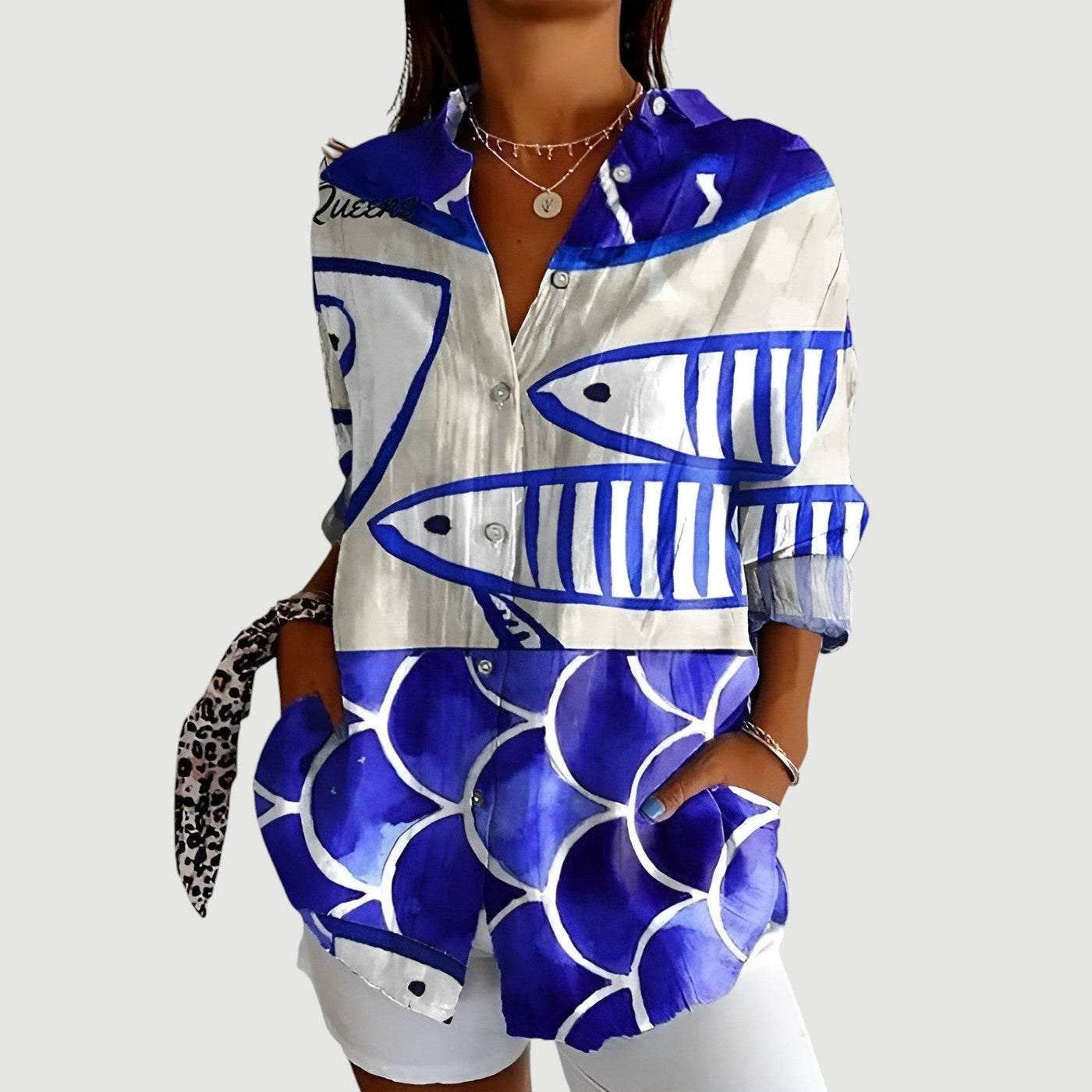 ISLA | NAUTICAL FISH BLOUSE