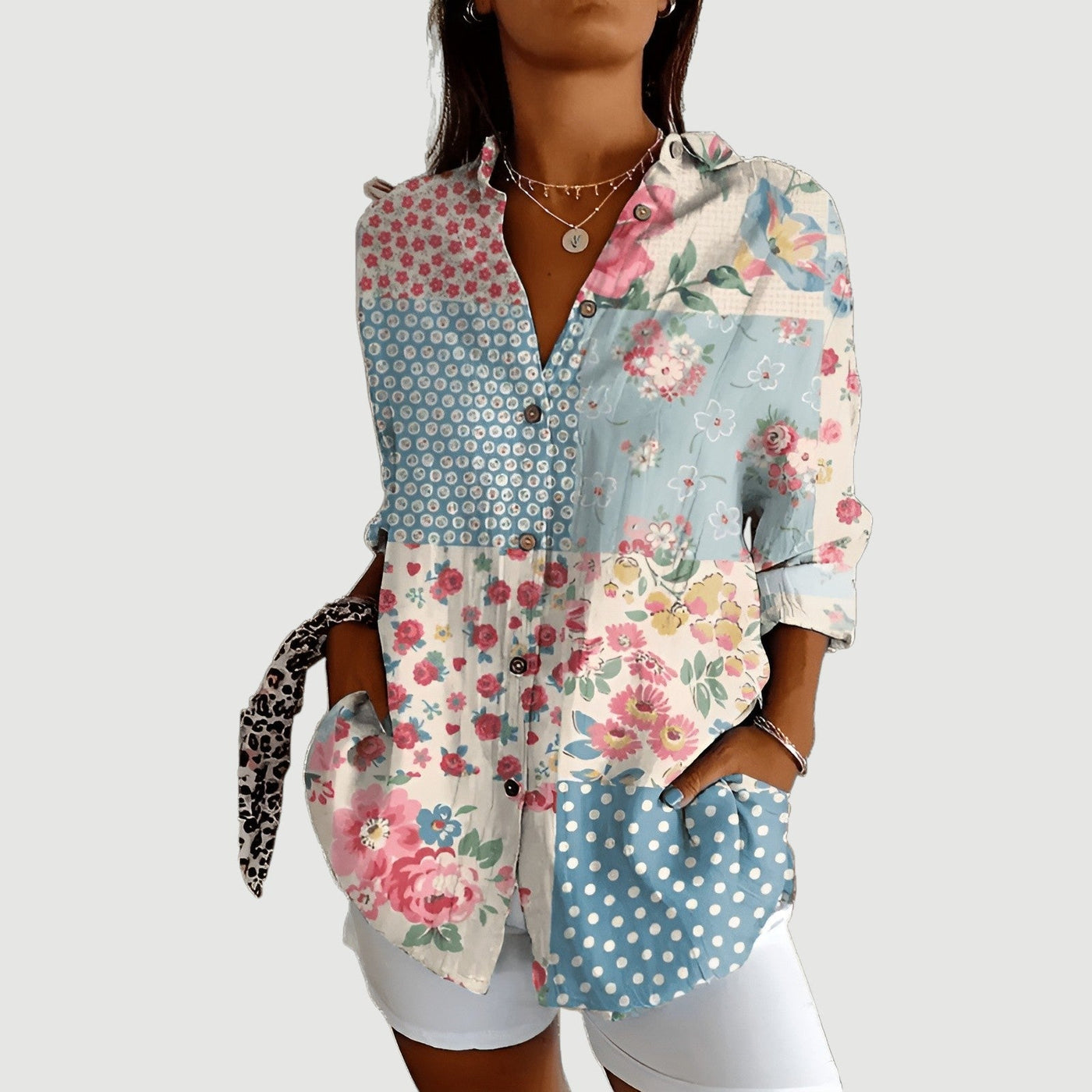 MAISIE | PATCHWORK BLOOM BLOUSE