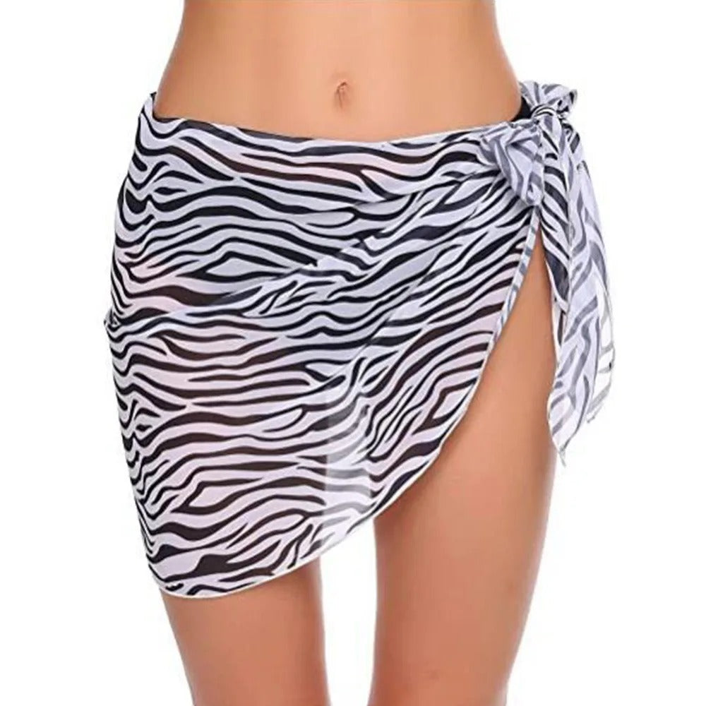 ZARIA | ZEBRA WRAP COVER-UP