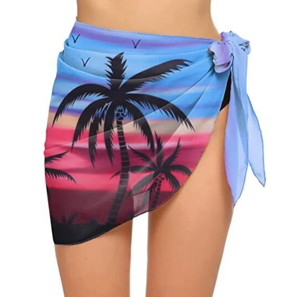 KAILANI | SUNSET PALM WRAP SKIRT