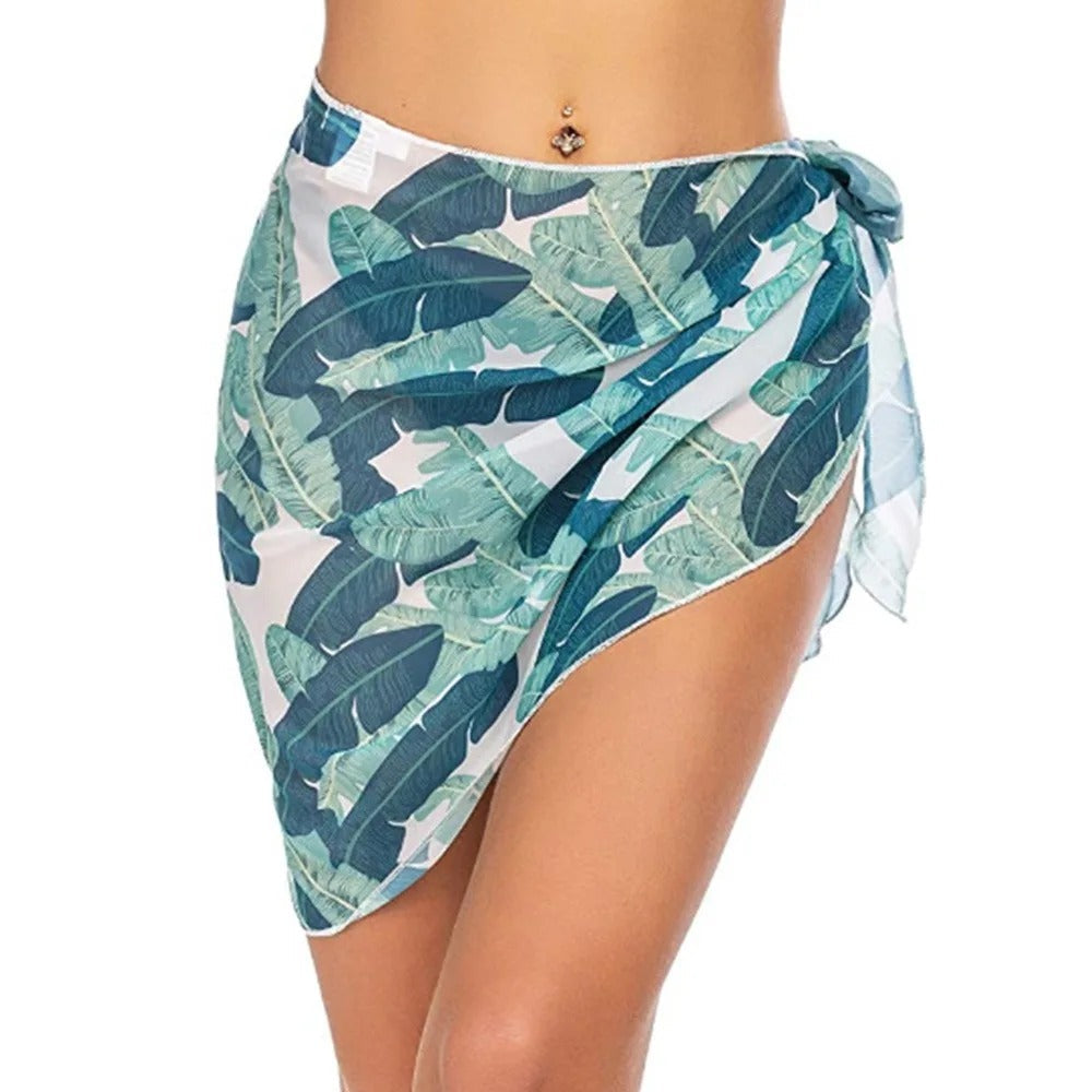 ELARA | PALM LEAF WRAP SKIRT