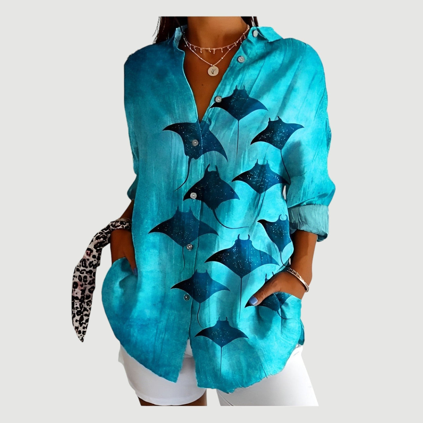 CORALINE | OCEAN GLIDE BLOUSE